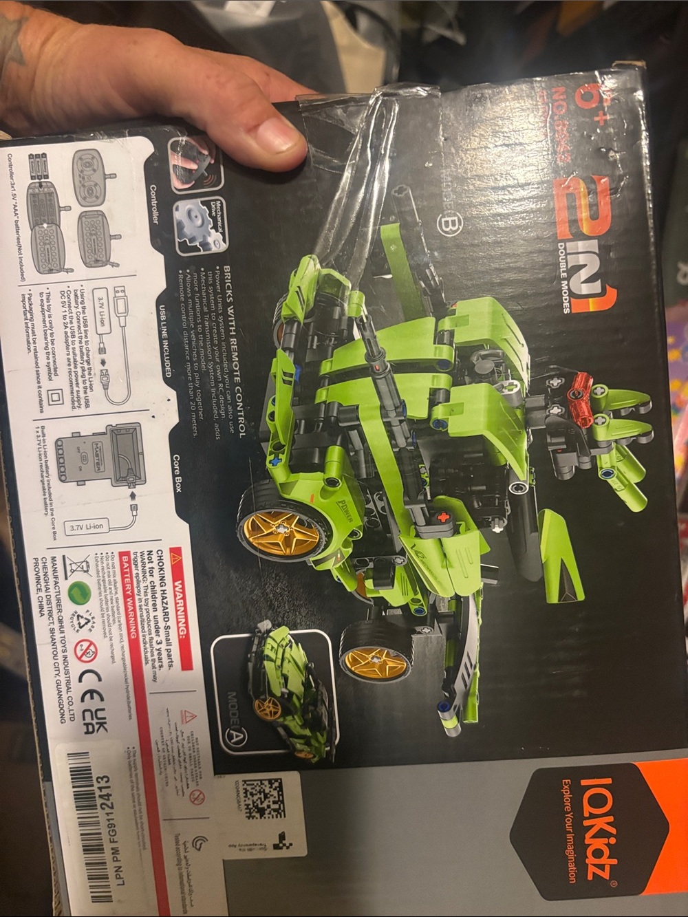 Green Remote Control Racing Car for Kids - Picture 2 of 2